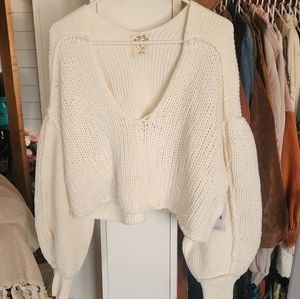 Free people cropped sweater